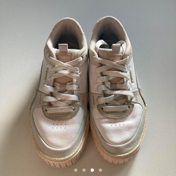 Puma Cali Sport Mix platform sneakers in white marshmallow - Picture 2 of 4